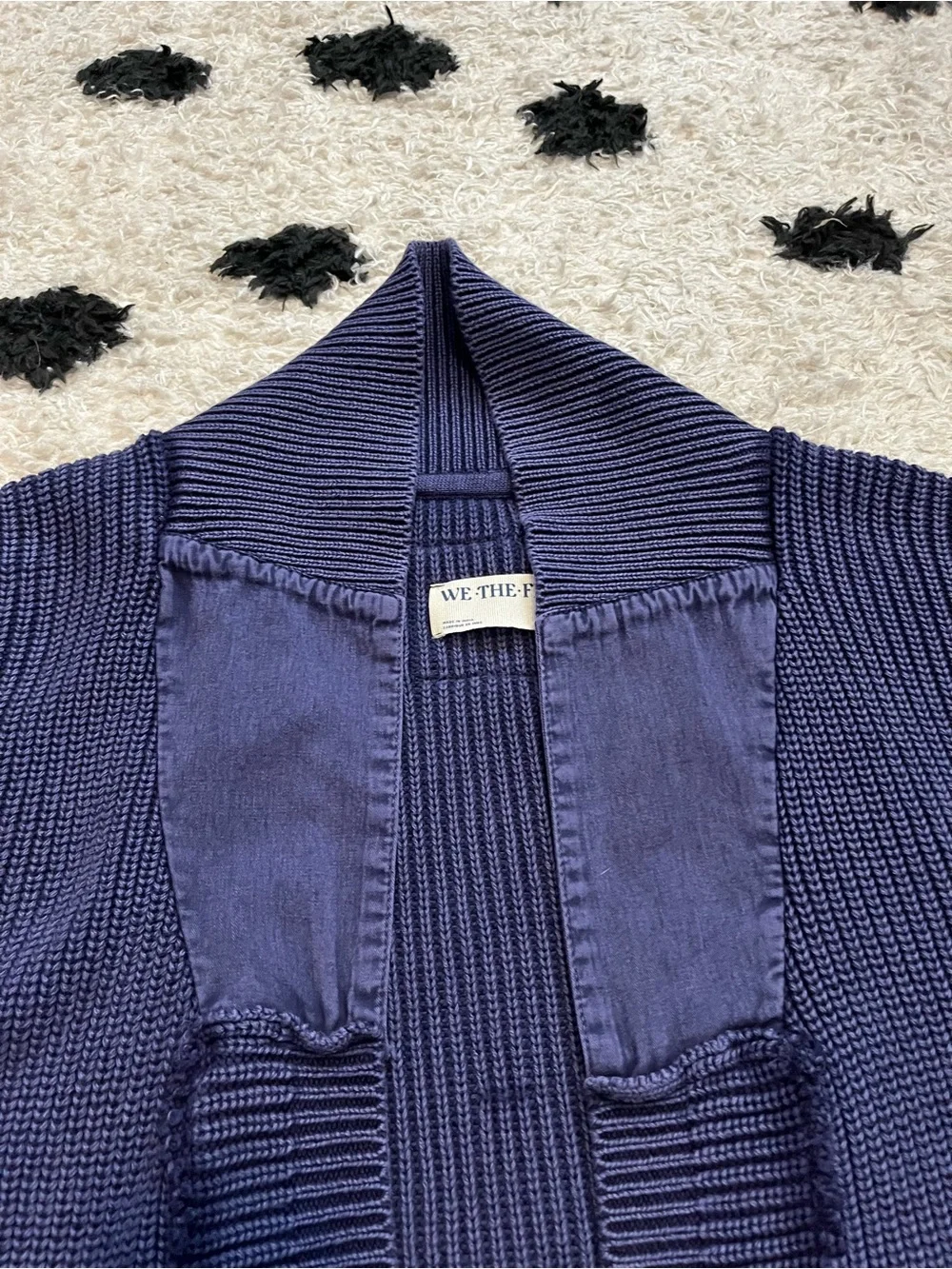 We The Free size Medium worn thru surplus cardi Open-Front Knit Cardigan Sweater